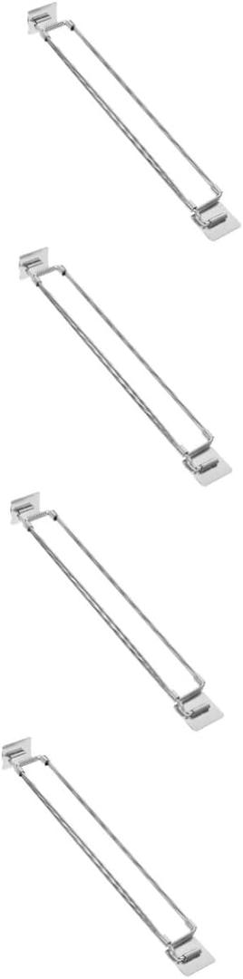 Mikinona 4pcs Stainless Steel Rv Fridge Rod Adjustable Tension Rod for Refrigerator Essential Rv Accessory