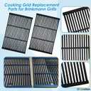 19" x 12 1/2" Cooking Grid for Brinkmann 810-2310-0, 810-2310-1, Cast Iron Cooking Grates for Charbroil Grill Grates Brinkmann Grill Replacement Parts for Charmglow