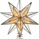 Kurt Adler UL3135 Gold Sputnik Capiz Treetop