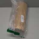 Natural Bamboo Wall Panel for Interior Wall Decor, Pole Wrap Wainscoting Interior Wall Cladding Panel for Kitchen Island, Bedroom, Living Room Office,Decor(12" H x 96" L, Light-Carbonized)