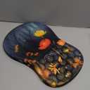 Ergonomic Mouse Pad Wrist Support with Memory Foam Massage Bulge, Carpal Tunnel Pain Relief Mousepad Wrist Rest for Mouse(12x8 inch, Midnight Forest)