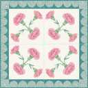 HOMETITUTE Pink Carnation Teal Peel Stick Floor Tile 12x12 Vinyl