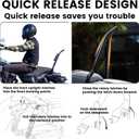 22'' Sissy Bar Detachable Passenger Backrest for Harley Davidson Touring Road King Road Glide Street Glide Electra Glide Road King 2009-2025, Black