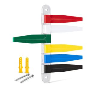 American Hospital Supply Exam Room Flags, Wall Mounted Medical Status Indicator with Independent Color-Coded Flags for Clinics Hospitals Urgent Care Offices - 6 Flags, 1 Each