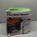 Hamilton Beach Portable 7 Quart Programmable Slow Cooker with Three Temperature Settings, Lid Latch Strap for Easy Travel, Dishwasher Safe Crock, Black (33474G) (7 Quarts, Lid Latch Strap for Easy Travel, Black)