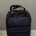 KROSER Carry On Underseat Multi-functional, 16-inch Underseater Lightweight Overnight Suitcase for Women, Navy