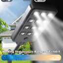 Ofuray Of-12600W Solar Street Lights Outdoor, 6500K Commercial Dusk to Dawn Flood Light with Motion Sensor, IP67 Waterproof 120LED High Power Security Lighting for Parking Lot, Yard