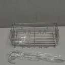 SHANSHUI Shower Hanging Caddy, Bathroom Shower Organizer Basket, Shampoo Bracket, Over Door Showers Rack with Hooks, 304 Stainless Steel Rustproof (11"D x 4.7"W x 13.6"H)