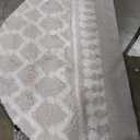 Livabliss Hapsburg Moroccan Shag Area Rug, 6'7" Round, Beige