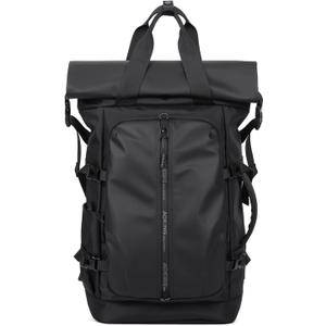 Rolltop Backpack, Travel Rucksack for Men Women, Anti Theft Backpacks with 15.6-inch Laptop Compartment, Waterproof Casual Daypack for Work, Business, Commuter and College