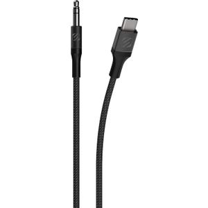 Scosche CAUXB4-SP AUX to USB-C Braided Audio Cable, 4 Feet, Space Gray