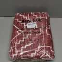 Wonnitar Moroccan Washable 3x5 Rug for Living Room, Non-Slip Chrisrmas Rug for Entryway, Low Pile Soft Farmhouse Area Rug for Bedroom Entry Kitchen Basement (Red,3'x5')