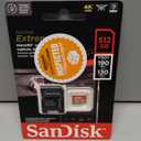 SanDisk 512GB Extreme microSDXC UHS-I Memory Card with Adapter - Up to 190MB/s, C10, U3, V30, 4K, 5K, A2, Micro SD Card - SDSQXAV-512G-GN6MA