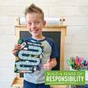 Hadley Designs Space Reward Chart for Home-Magnetic Responsibility Chart for Kids, Reward Chart for Toddlers 2-4 Years, Good Behavior Chart for Kids at Home