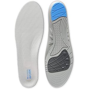 Sof Sole Insoles Men's WORK Anti-Fatigue Full-Length Comfort Shoe Inserts, Men's 8-13 (Grey)