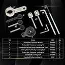Camshaft Timing Belt Tool Kit, Compatible with VW Audi Tiguan SEAT Skoda Passat Golf 1.6 2.0 TDI Diesel Engine, Replace T10264 T10265 T10060A 3359 T10051 T10490, with Carrying Case & Gloves