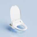 Lotus Bidet ATS-500 Elongated | Heated Toilet Seat with Adjustable Warm Water Wash, Stainless Steel Nozzle, Side Control Panel, Warm Air Dryer, Eco Mode, Easy DIY Installation