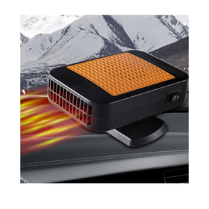 Car Heater, 12V 200W Portable Car Defroster Windshield Heater, Plug in Cigarette Lighter Heaters Windshield Defogger with 2-in-1 Heating and Cooling Function 360° Rotatable for Vehicle