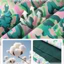GRACE KARIN Womens Boho Tops Summer Spring Cotton Floral Blouses Short Sleeve Print Shirts V Neck Beach Vacation Clothes 2026 (XXL)