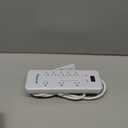 MaxLite Advanced Power Strip with 8 RECEPTACLES and 1350 Joules of Surge Protection,White,APS-8/1350J