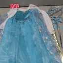 iTVTi Little Girls Princess Costume Blue Cosplay Dress up for Halloween Party with Accessories Blue 110