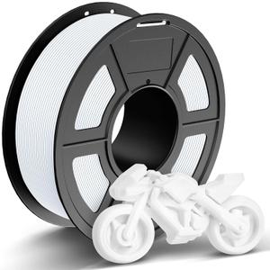 TECBEARS Rapid PETG Filament 1.75mmHigh Speed 50-600mm/s 3D Printer Filament, High Toughness PETG, White 1KG