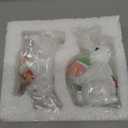 Easter decorations - easter bunny decorations indoor- Resin Spring rabbits for home -Bunny statues for indoor tabletop decor,Adorable small rabbit figurines for easter table decor,office,gifts