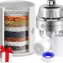 Shower Envy 15-Stage Shower Filter  High-Pressure Filtered Shower Head with Vitamin C & E  Removes Impurities for Healthier Skin & Hair  Universal Fit for All Showers