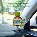 20th Anniversary Wedding Gift, Crochet Turtle Car Bobblehead with Scented Bag, 20 Year Wedding Anniversary Keepsake for Couple, Traditional 20th Anniversary Car Dashboard Gifts for Couple