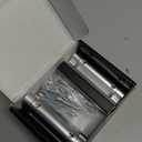 Home Security Door Lock, 2 Pack Childproof Door Reinforcement Lock with 3 Inch Stop Withstand 800 lbs for Top Front Inward Swinging Door, Upgrade Flip High Night Lock to Defend Your Home Kids (Silver)