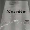 Bistro Waist Apron with Dual Pockets Adjustable Long Chef Apron for Kitchen, Restaurant & Caf (Wite)