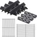 66095 Grill Grates with 66032 Flavorizer Bars for Weber Genesis 2 grill parts 300 Genesis II LX 300 Series ,Heat Deflector And Cooking Grids Replacement Parts For Weber Genesis ii E-310 E-315 S-335