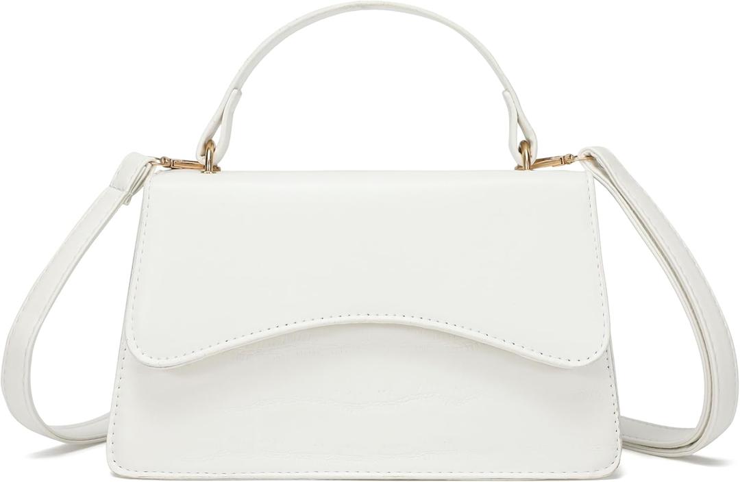 SHUIANGRAN Stylish and Simple Crossbody Bag Small Square bag Purses for Women Satchel Shoulder bag Bag Purse (4#white)
