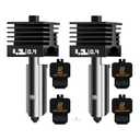 Upgraded 2Pcs 0.4mm H2D/H2S/H2C/P2S Hotend Kit for Bambu Lab H2 Series/P2S 3D Printer, High Temp and Quick Swap Hardened Steel Nozzle Replacement 3D Printer Extruder with 2Pcs Silicone Sock