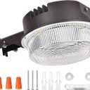 LED Barn Light 50W, 5000K Daylight 6500LM Dusk to Dawn LED Outdoor Yard Light with Photocell,400W MH/HPS Equiv,ETL Listed LED Security Area Light for Farm Porch Yard Street Lighting