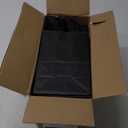 MESHA Black Gift Bags 5.25x3.75x8 Inch Small Kraft Paper Bags with Handles Bulk,100 Pack for Small Business,Wedding Party Favor