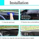 Yiz Dashboard Cover Dash Cover Mat Pad Carpet Custom Fit for Ford F250 F350 F450 Super Duty 1999 2000 2001 2002 2003 2004 / Ford Excursion 2000-2005 (Black) Y72
