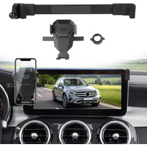 Car Phone Holder for 2015-2022 Mercedes-Benz C-Class/GLC Accessories,Adjustable GPS C-Class Phone Mount for 10.25-inch Screen,Hands-Free Ultra Stable Air Vent Phone Stand