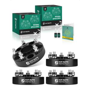 YHTAUTO 5x4.5 Hub Centric Wheel Spacers 1.25" Compatible with Acura, Honda Models, Accord, Civic, CR-V, Odyssey, MDX, 5x114.3mm Tire Spacers w/ M12x1.5 Studs, 64.1mm Hub Bore 5 Lug 4PCS