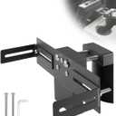 Upgrade Adjustable CB Radio Bracket Cup Holder Mount for Truck & SUV, Heavy Duty Truck Communication Mount Fit for Ham CB Pro Satellite Radio & All Universal 2 Hole Fit AMPS Pattern Mounting Device