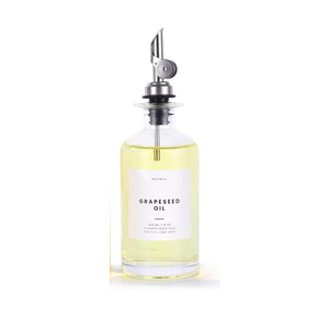 Molimoli Glass Oil Dispenser Bottle for Kitchen, Weighted Pourer, Olive Oil Cruet | 350ml, Set of 1