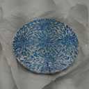 CLAYNIX Lazy Susan for Table Mother of Pearl Turntable Organizer, Wood Round Spinning Tray Rotating for Kitchen, Cabinet, Counter Spice Pantry (D 12.5 in)