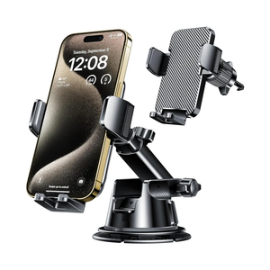 Qifutan Dash Mounted Holders Phone Holders for Your Car Phone Mount for Car Windshield Dashboard Air Vent Universal Desk Mounts Hands Free Automobile Cell Phone Holder Fit for iPhone Smartphone