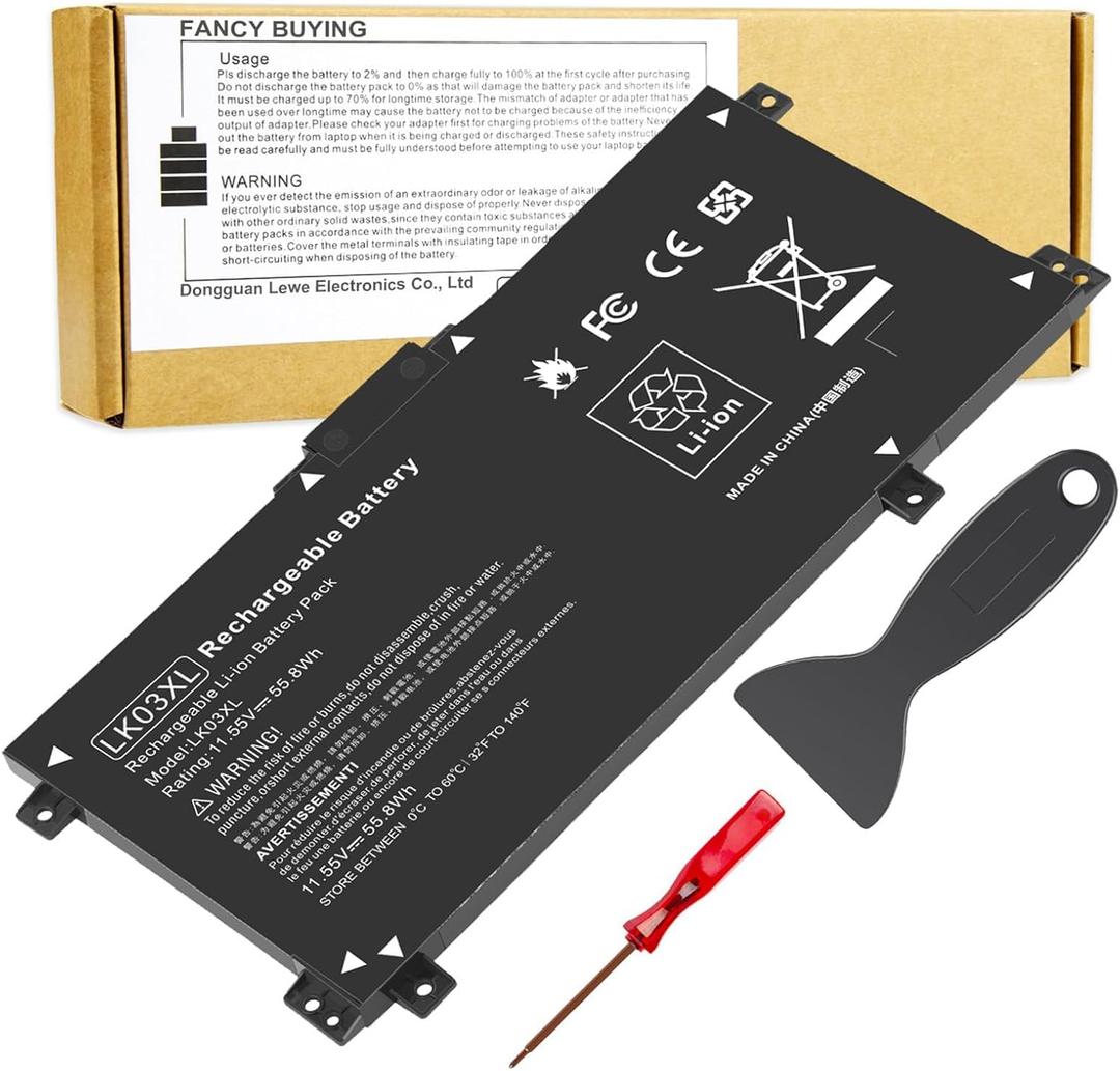LK03XL 916814-855 Battery for hp Envy x360 Convertible 17m-ae0xx 17-bw 17m-ae111dx 15m-bp1xx 15m-cn0xxx 15-cn0xxx 15m-cp0xxx 15m-cn0012dx 15m-cn0011dx 15m-bq021dx 15m-bp112dx 916368-421 l09281-855