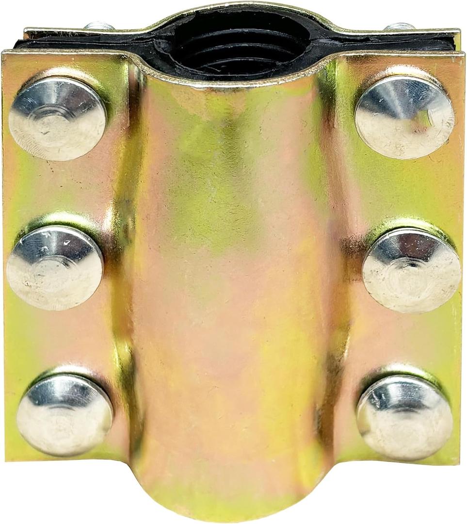 Water Pipe Repair Clamp for 3/ 4 inch Pipe, Leak Sealer for Pipes and Plumbing, Length 4 inch, Suitable for PE/ PVC Pipes, Steel Pipes, Iron Pipes and Stainless Steel Pipes