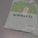 MEROKEETY Women's Bell Long Sleeve Shirts 2025 Fall Floral Going Out Tops Slim Fit Y2k Clothes Outifts (Green, M)