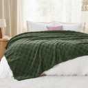 Bedsure GentleSoft King Size Blanket for Bed - Super Soft Cozy Blankets for Kids Girls, Large Fuzzy Fleece Throw for Bedroom Decor, Olive Green,108x90 Inches