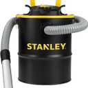 STANLEY Ash Vacuum Cleaner, Portable 4 Gallon Capacity Ash Vac Canister, Powerful 4 Peak HP Horsepower Motor, Ideal for Pellet Stoves, BBQ Grills, Wood Stoves, Fireplaces, Fire Pits, SL-18184