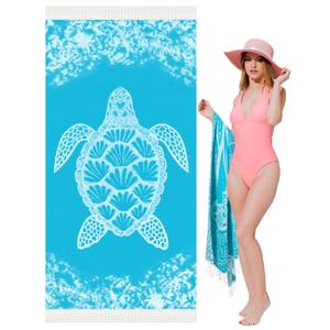 Oversized Turkish Beach Towel Blanket XXL Cotton Sandproof Towels Boho Woven Extra Large Big Sand Free Giant Throw Blankets Huge Quilt XL Picnic Camping Necessities Cloud for Adult Gifts