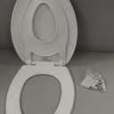 Little2Big Toilet Seat with Built-In Toddler Potty Training Seat, Slow Close, Easy to Install, Made in USA, ELONGATED, White